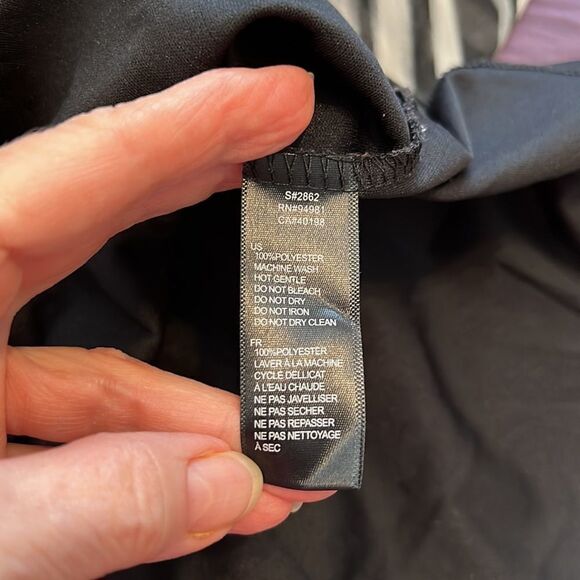 Forever 21 super cute black & white mini dress w/lavender around the bottom - Picture 11 of 16